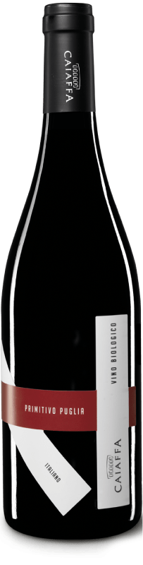 Eine Flasche Primitivo vom Weingut Caiaffa Vini