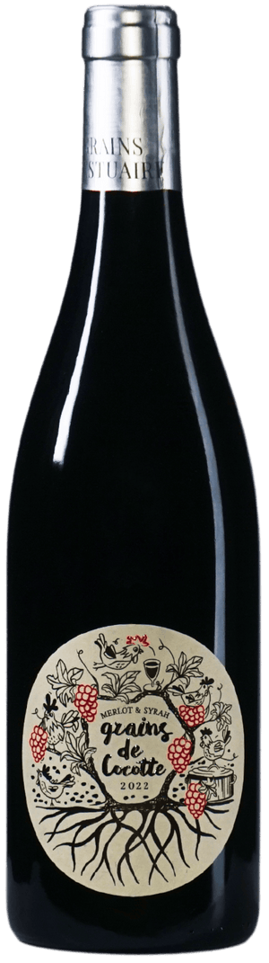 Eine Flasche Wein 1501GrainsdeCocotteRouge2022