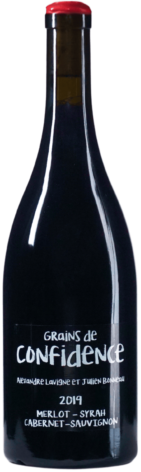 Eine Flasche Wein 1521GrainsdeConfidenceRouge2019