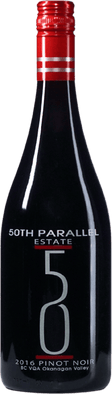 Eine Flasche Wein 1801PinotNoirEstate2016