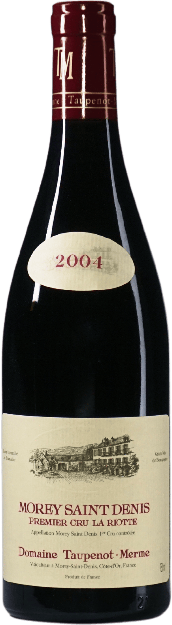 Eine Flasche Wein 2352MoreySaintDenisLaRiottePremierCru2004