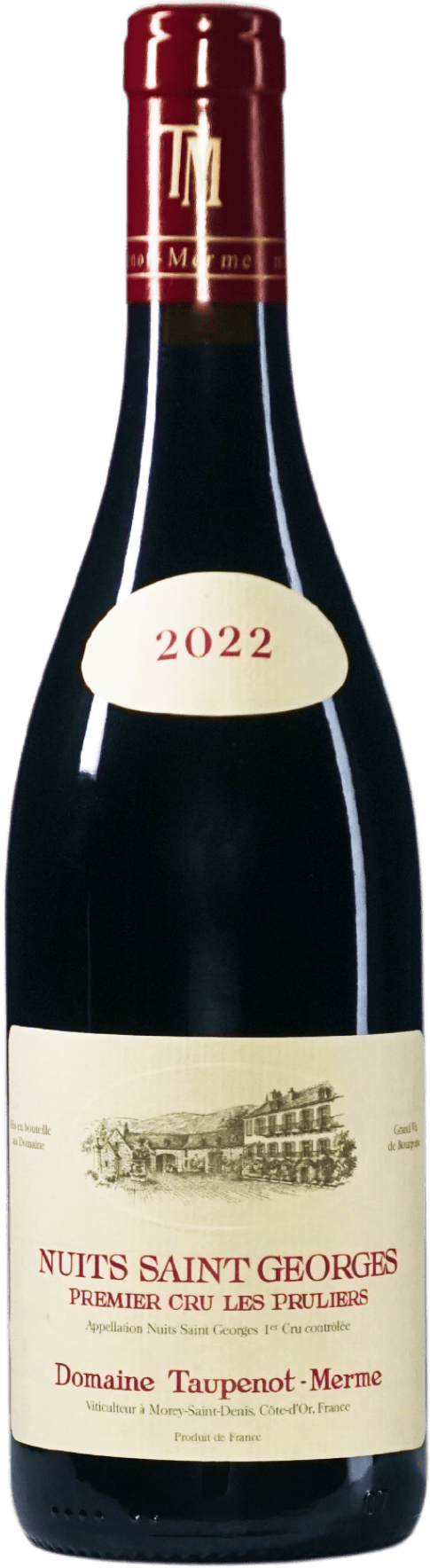 Eine Flasche Wein 2415NuitsSaintGeorgesLesPruliersPremierCru2022
