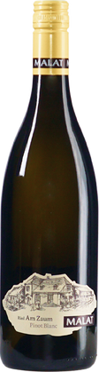 Eine Flasche Wein 4435PinotBlancAmZaun2023