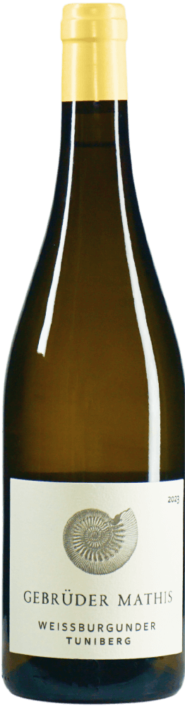 Eine Flasche Wein 4533WeissburgunderTuni2023Mathis