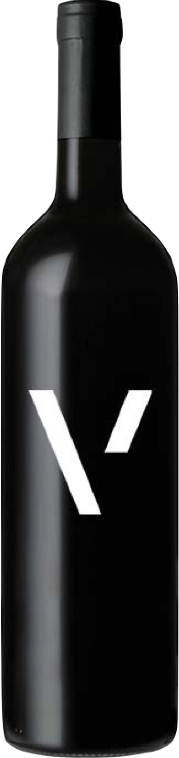 Weinflasche in schwarz mit weißem Vioneers Symbol