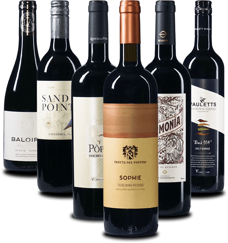 The DARK & RED wine package 6-pack
