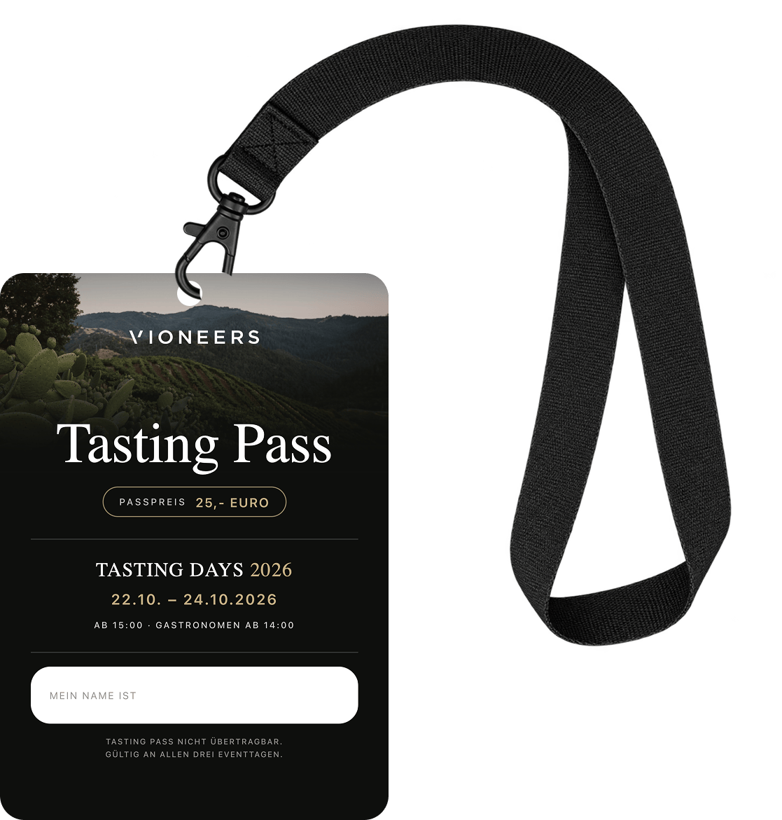 Tasting Pass für die Tasting Days 2026